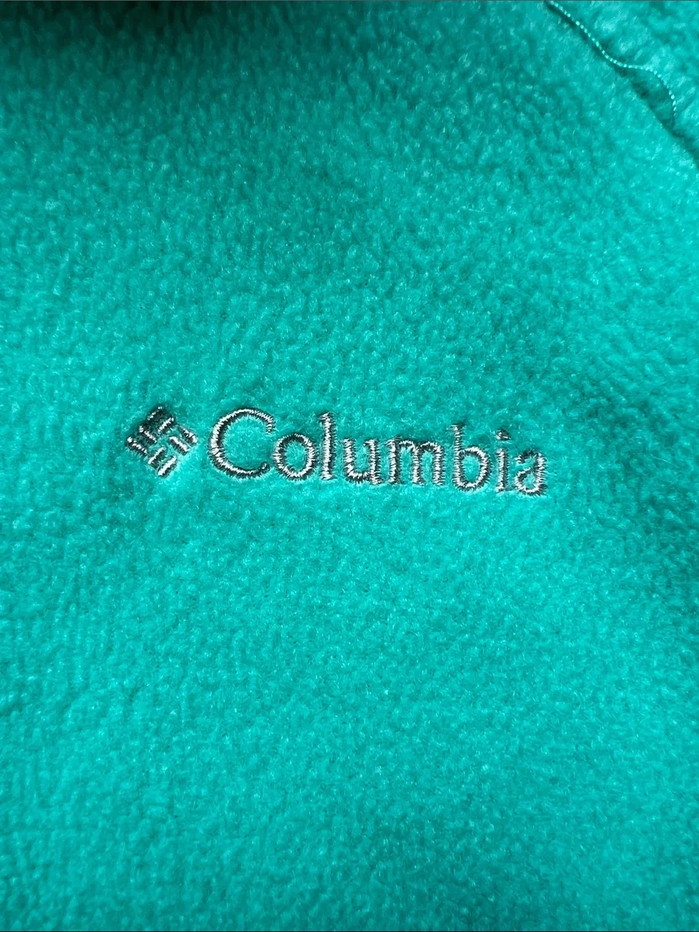 Columbia Girls Green Full-Zip Fleece Sweater Size Medium (10/12) - Picture 3 of 13